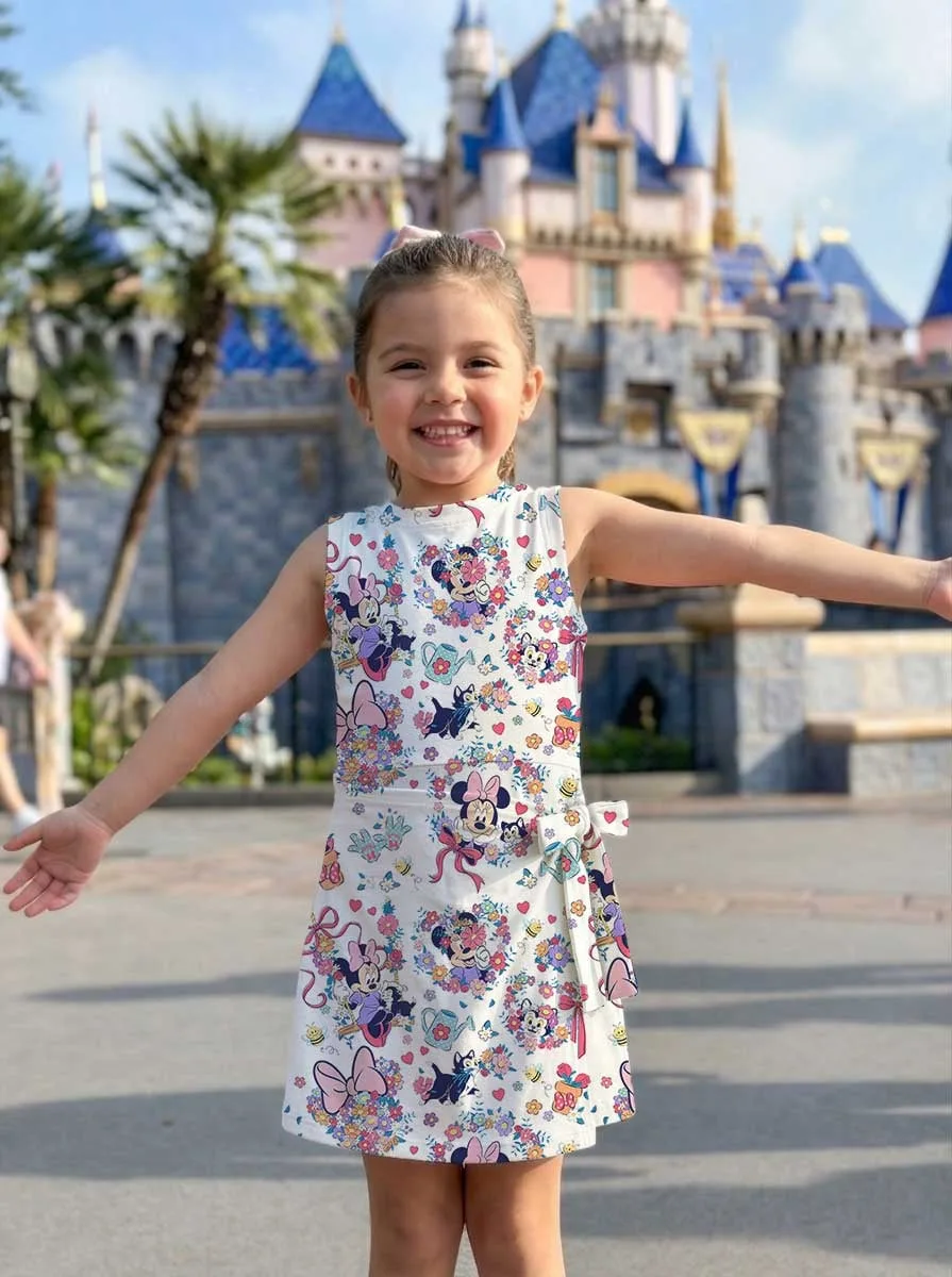Girls Floral Minnie Tennis Dress Skirt, Family Matching Disney Outfit - Image 4