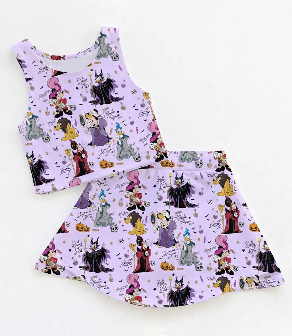 Mickey & Friends Villains Halloween Dress Set, Spooky Family Vacation Outfit