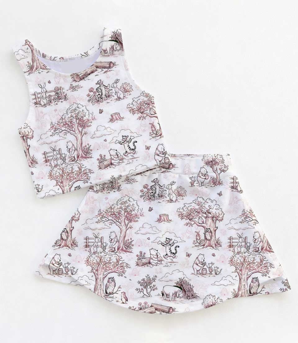 Winnie the Pooh Dress Set, Pooh and Friends Family Vacation Outfit