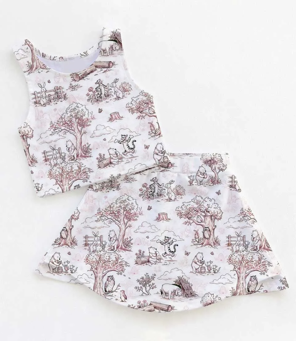 Winnie the Pooh Dress Set, Pooh and Friends Family Vacation Outfit