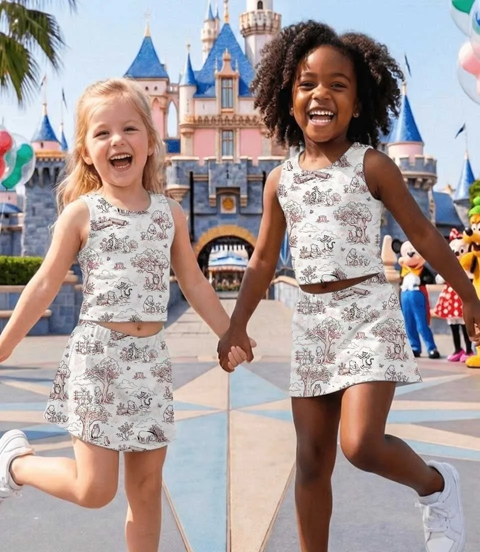 Winnie the Pooh Dress Set, Pooh and Friends Family Vacation Outfit - Image 3