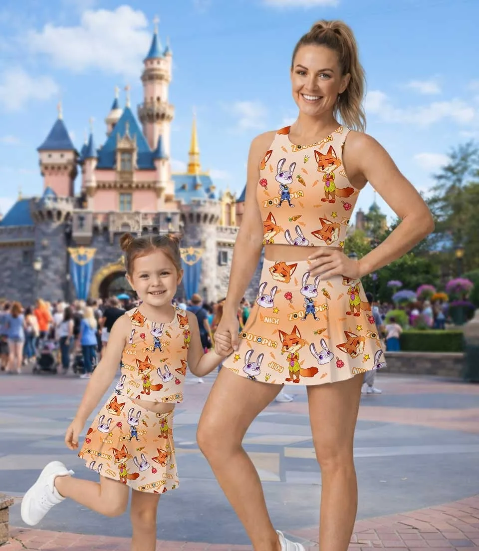 Zootopia Birthday Dress Set, Judy Hopps Nick Wilde Summer Vacation Outfit - Image 7
