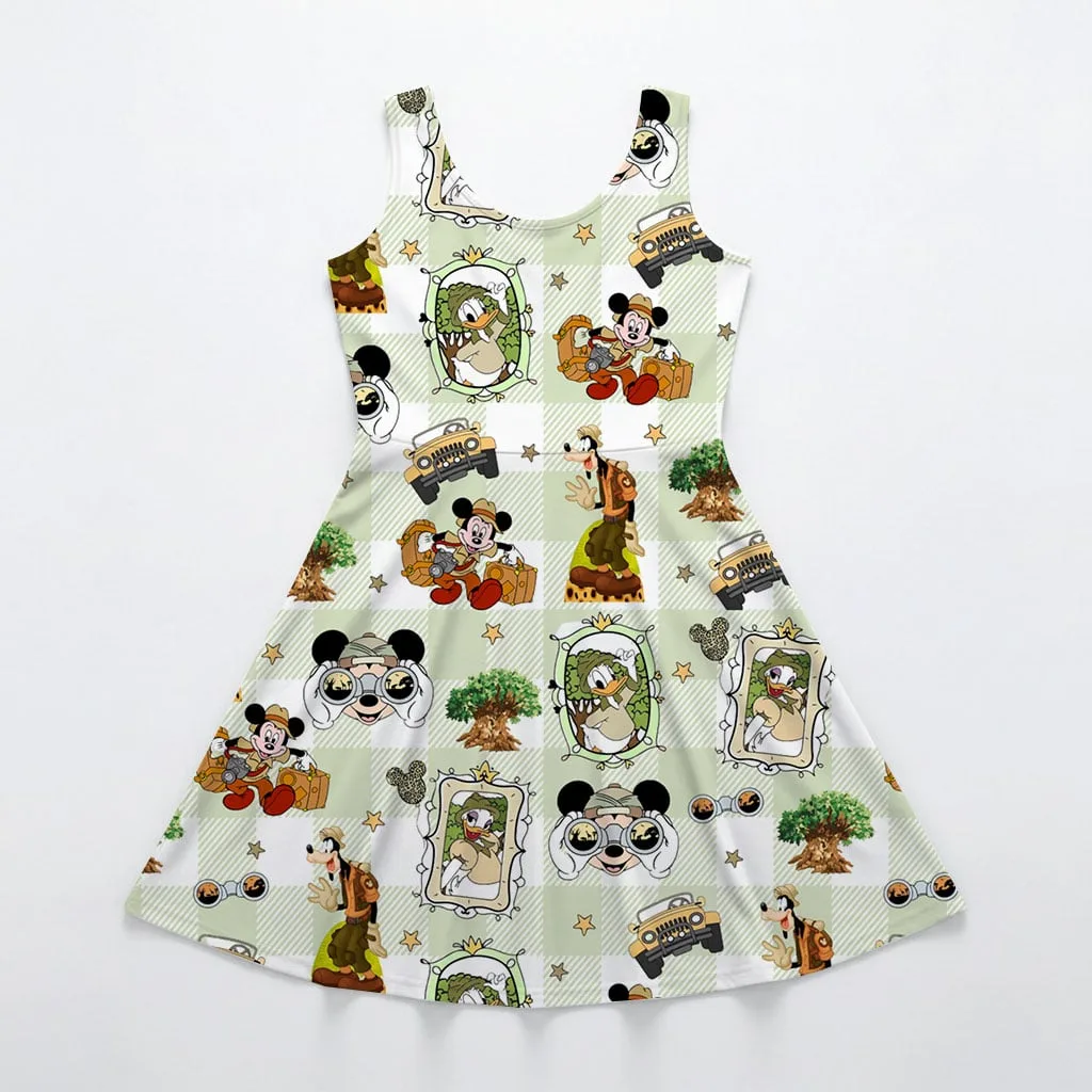 Disney Mickey and Friends Adventure Pattern Mommy & Me Dress, Mama Mini Family Matching Outfit - Image 3