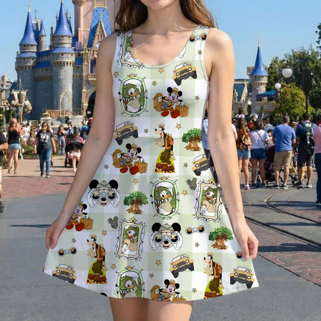 Disney Mickey and Friends Adventure Pattern Mommy & Me Dress, Mama Mini Family Matching Outfit - Image 5