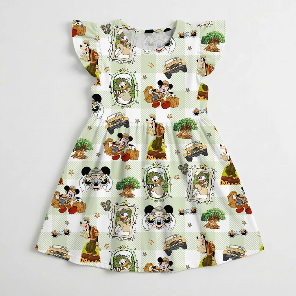Disney Mickey and Friends Adventure Pattern Mommy & Me Dress, Mama Mini Family Matching Outfit - Image 4