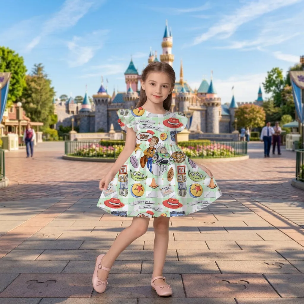 Disney Toy Story Character Pattern Mommy & Me Dress, Mama Mini Family Matching Outfit - Image 6