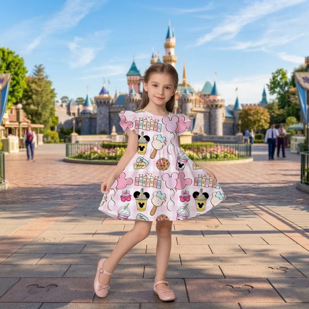 Disney Mickey Magical Pattern Mommy & Me Dress, Mama Mini Family Matching Outfit - Image 9