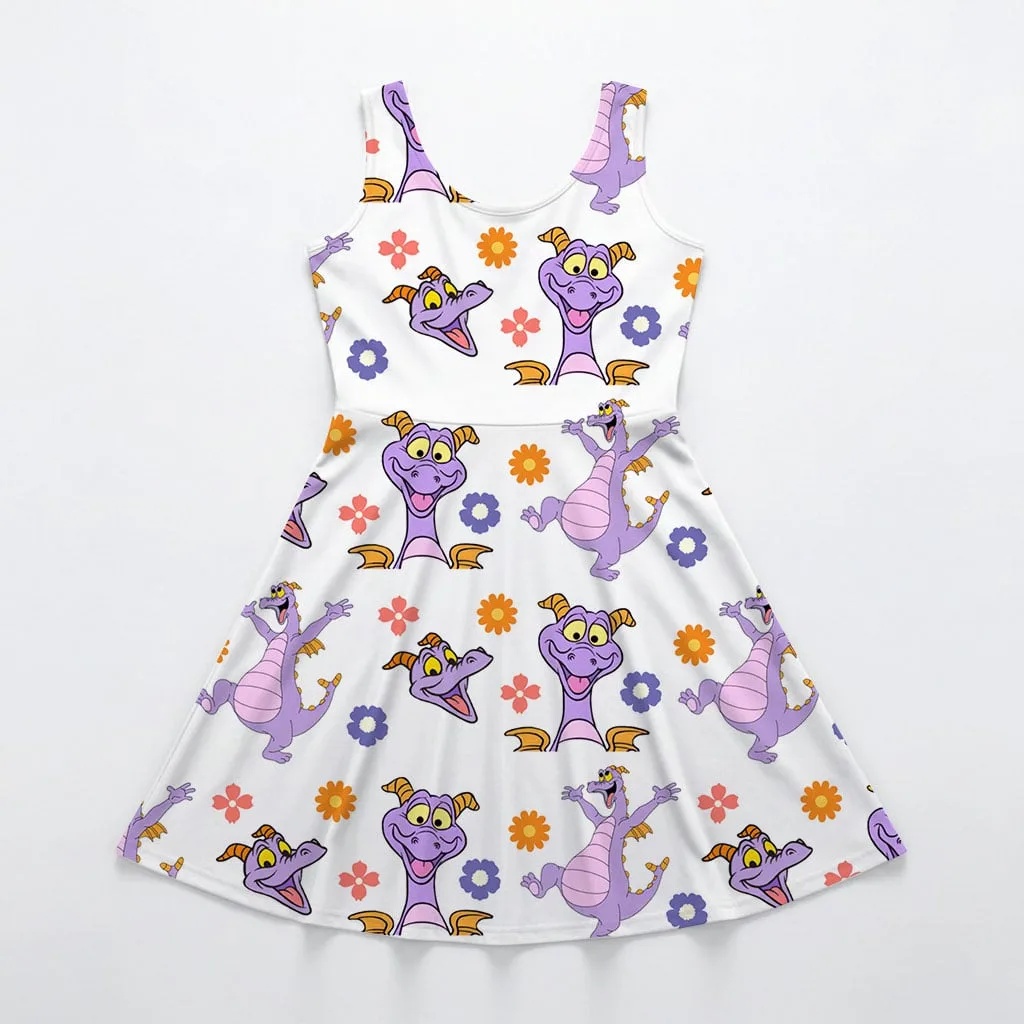 Disney Figment Character Pattern Mommy & Me Dress, Mama Mini Family Matching Outfit - Image 3