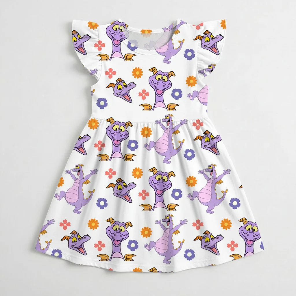 Disney Figment Character Pattern Mommy & Me Dress, Mama Mini Family Matching Outfit - Image 4