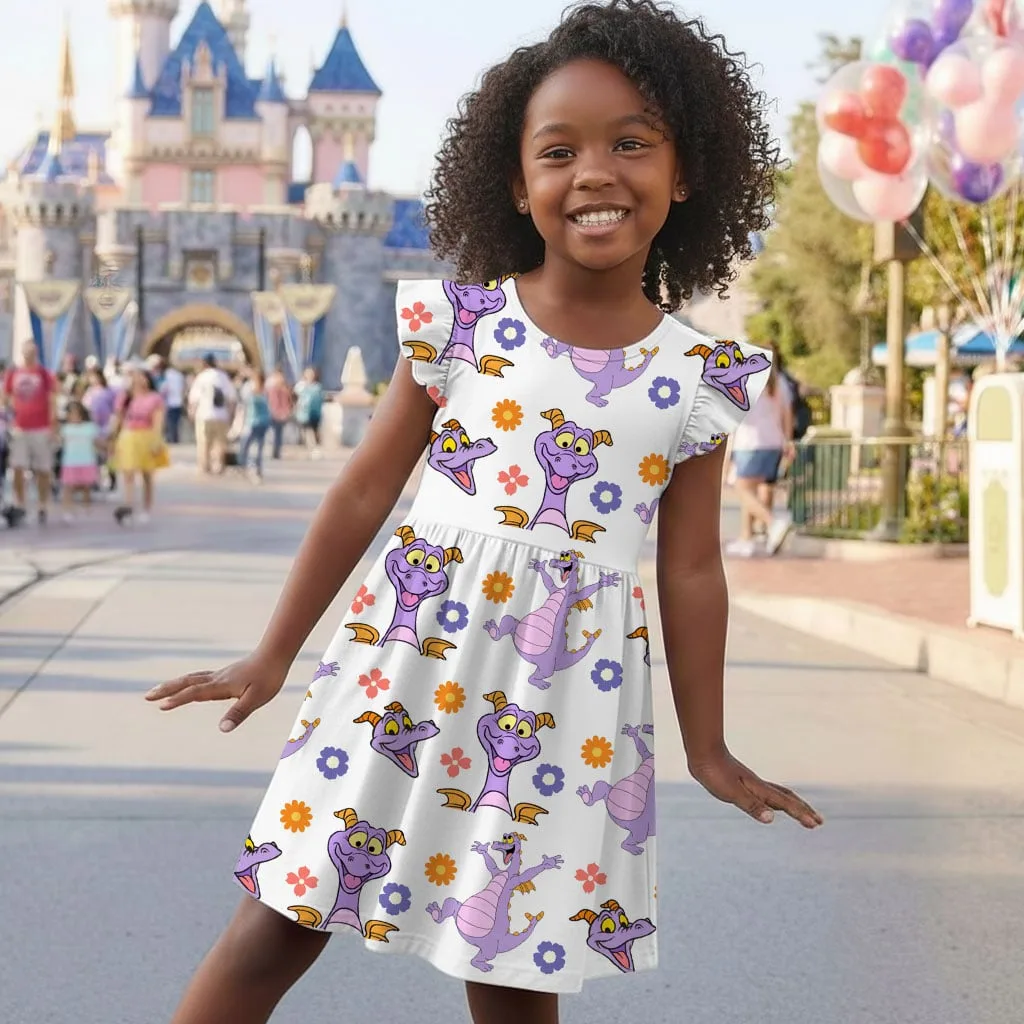 Disney Figment Character Pattern Mommy & Me Dress, Mama Mini Family Matching Outfit - Image 7