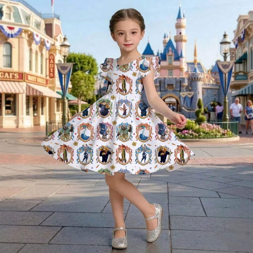 Disney Zootopia Character Pattern Mommy & Me Dress, Mama Mini Family Matching Outfit - Image 6