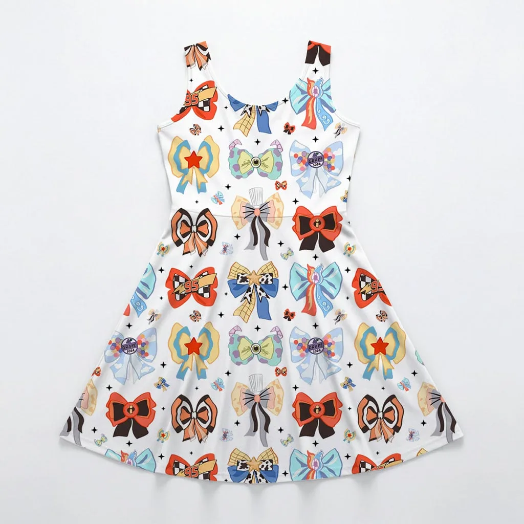 Disney Pixar Character Bow Pattern Mommy & Me Dress, Mama Mini Family Matching Outfit - Image 3
