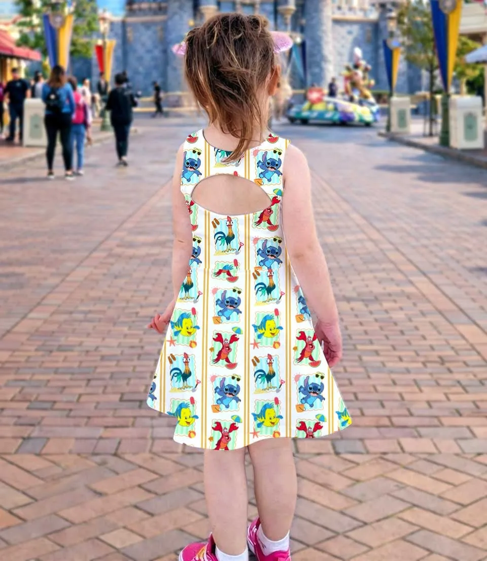 Stitch Disney Aloha Skater Dress, Lilo And Stitch Vacation Outfit - Image 3