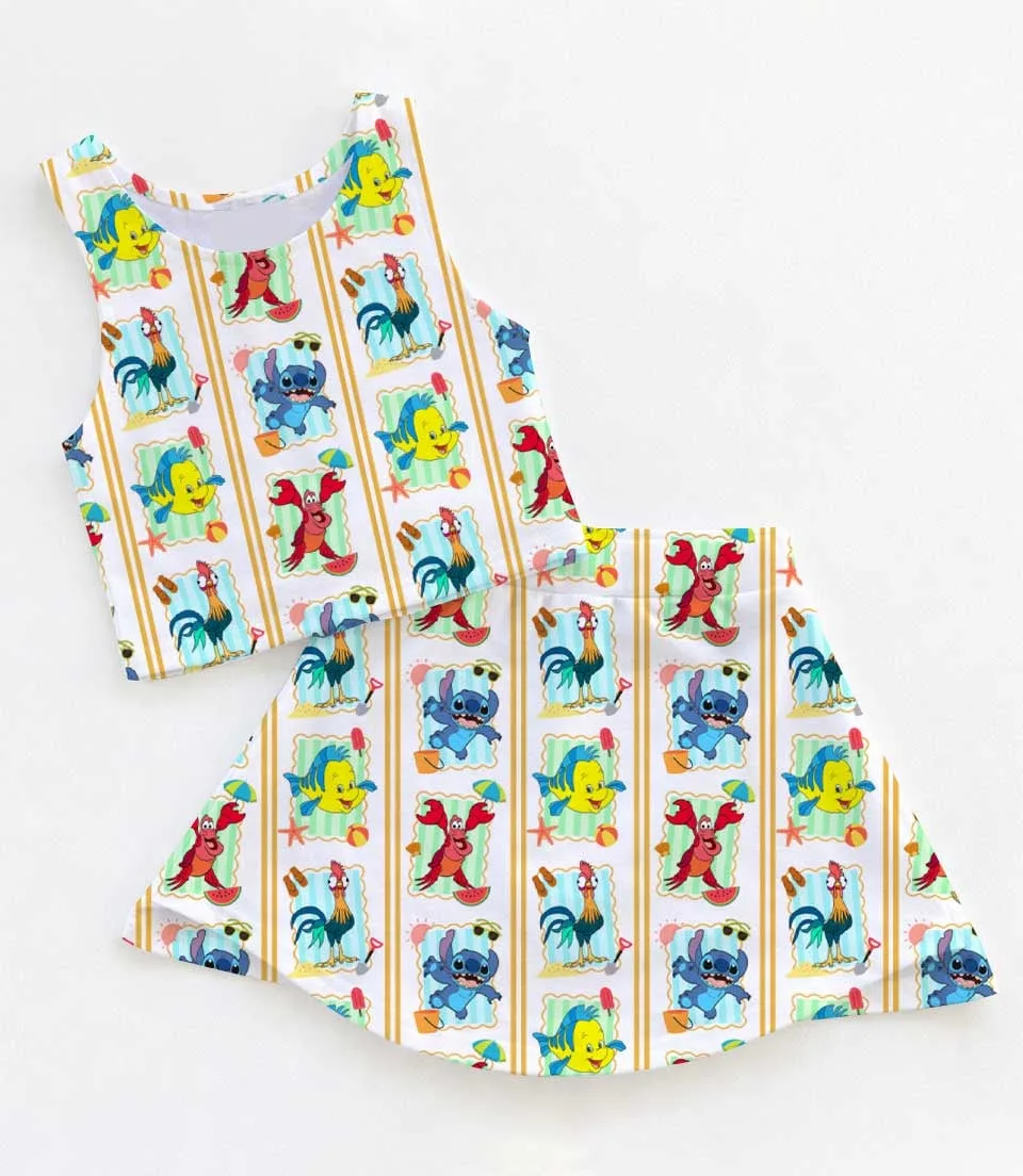 Stitch Disney Aloha Skater Dress, Lilo And Stitch Vacation Outfit