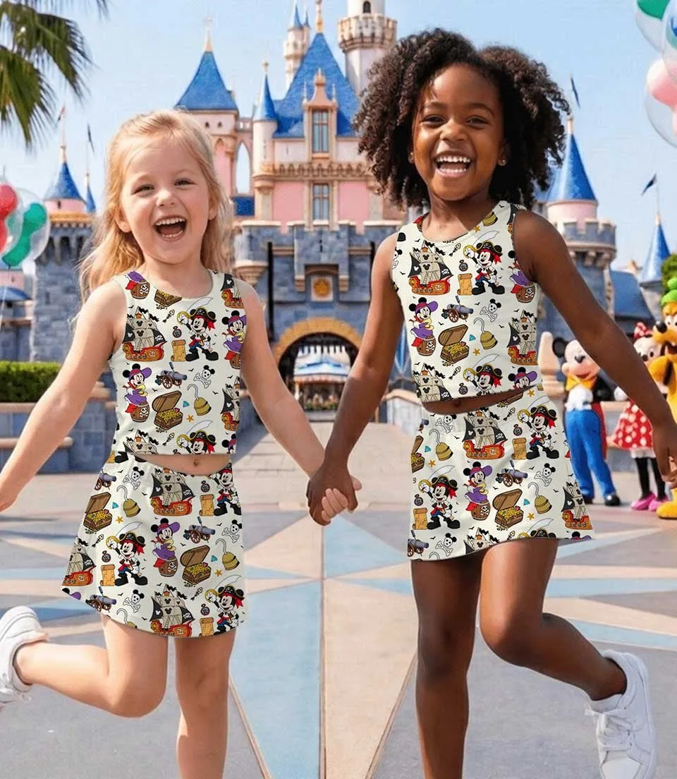 Disney Mickey Pirate Dress Set, Pirate Adventure Vacation Outfit - Image 8