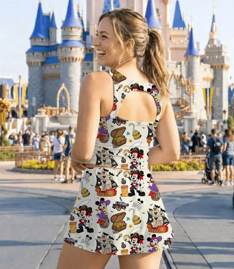 Disney Mickey Pirate Dress Set, Pirate Adventure Vacation Outfit - Image 7