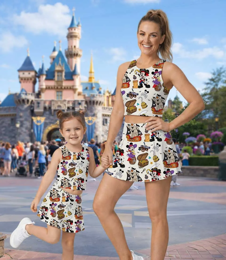 Disney Mickey Pirate Dress Set, Pirate Adventure Vacation Outfit - Image 5