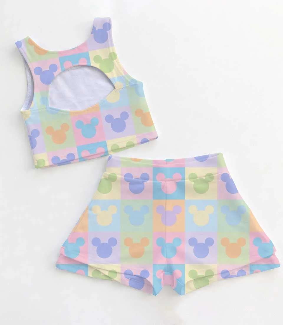 Disney Mickey Icons Dress Set, Pastel Park Vacation Outfit - Image 2