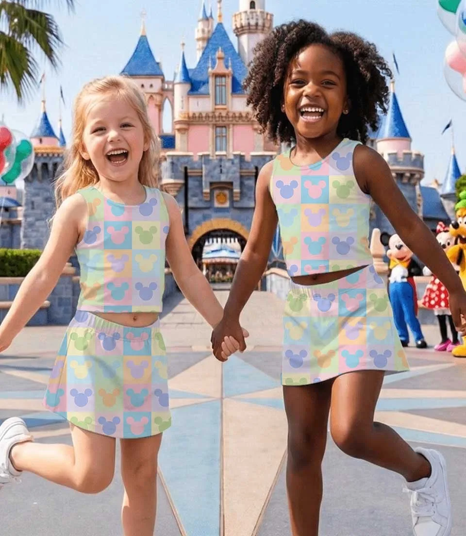 Disney Mickey Icons Dress Set, Pastel Park Vacation Outfit - Image 5