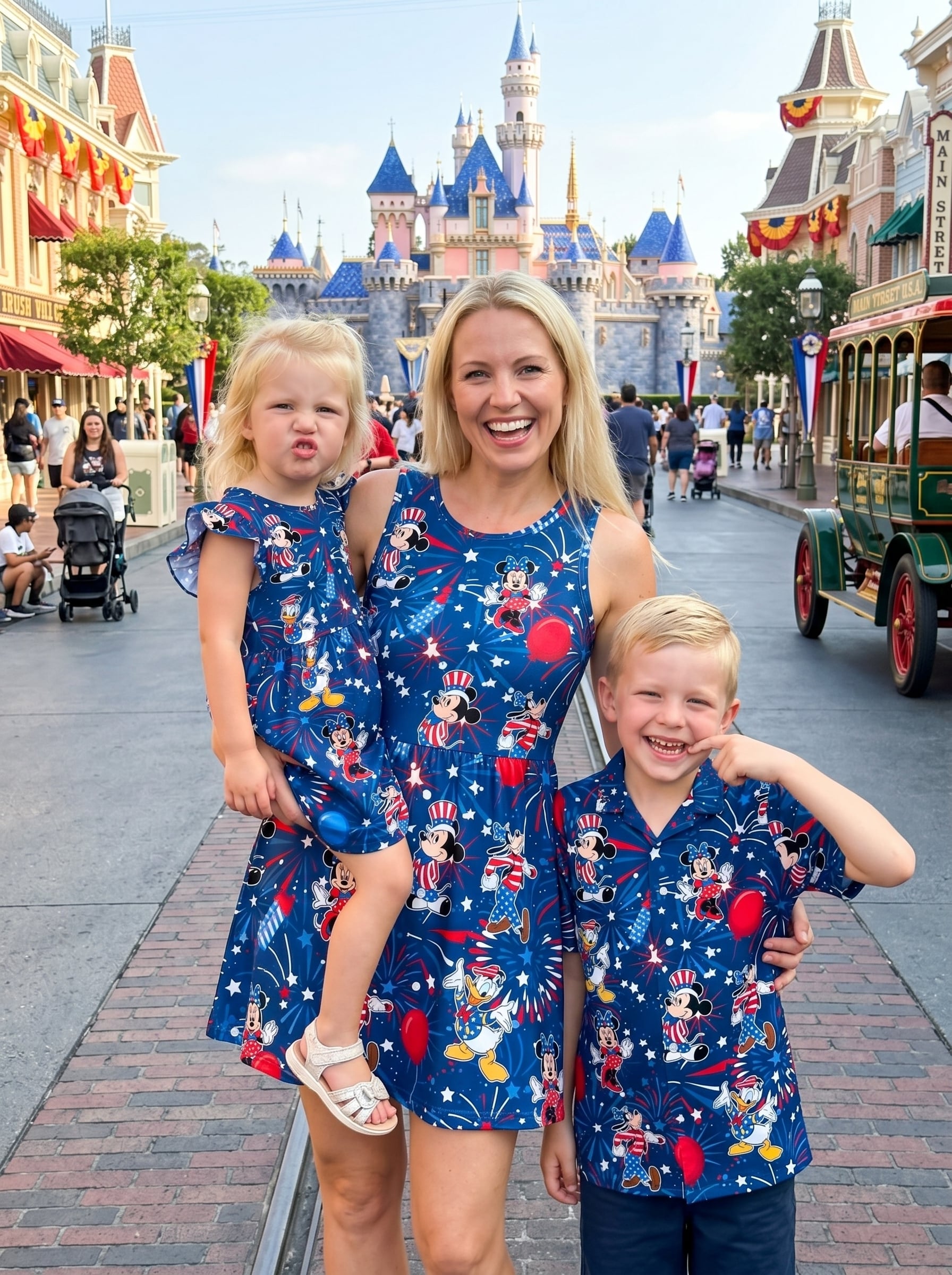 Patriotic Disney Matching Family Set, Disney Family Vacation Outfit, Disneyland Trip Clothes - Image 5