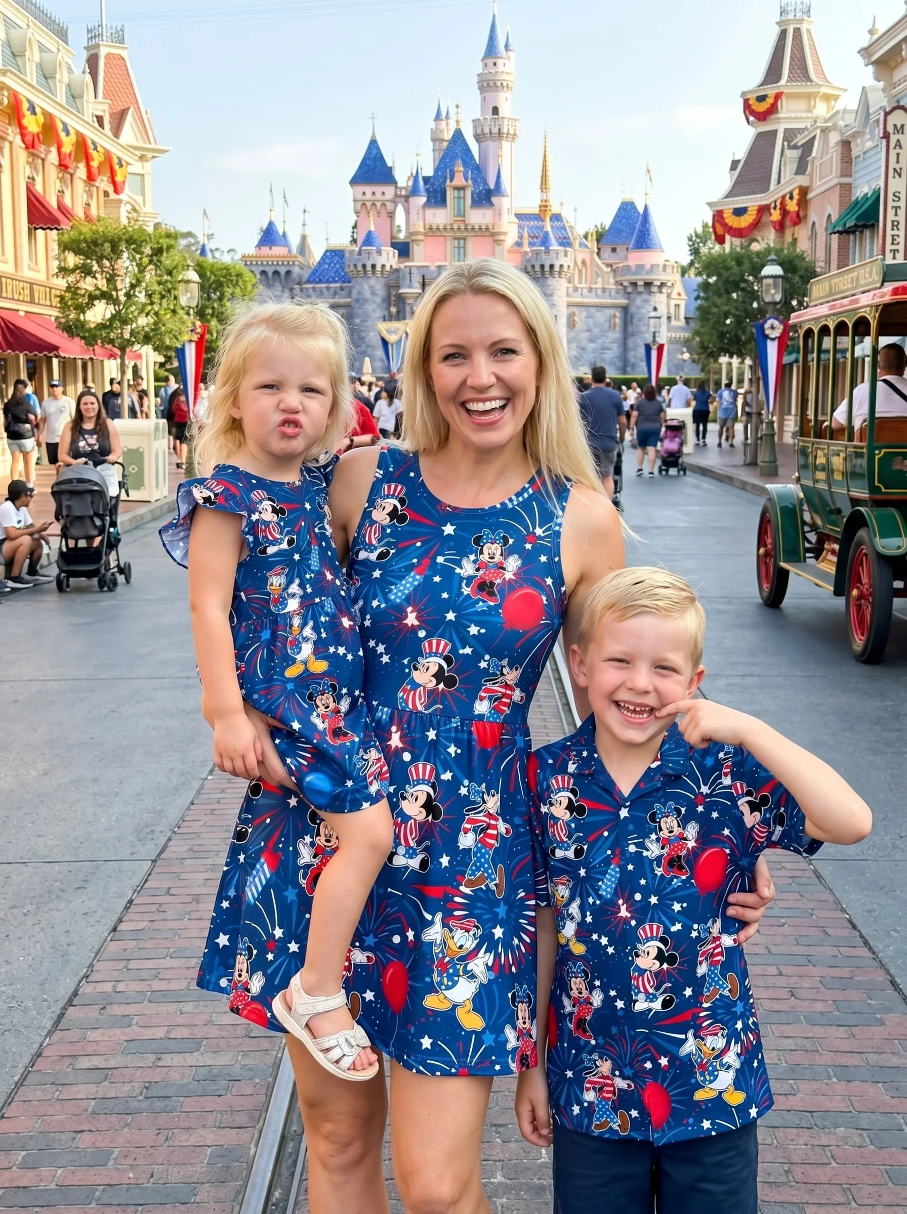 Patriotic Disney Matching Family Set, Disney Family Vacation Outfit, Disneyland Trip Clothes - Image 5