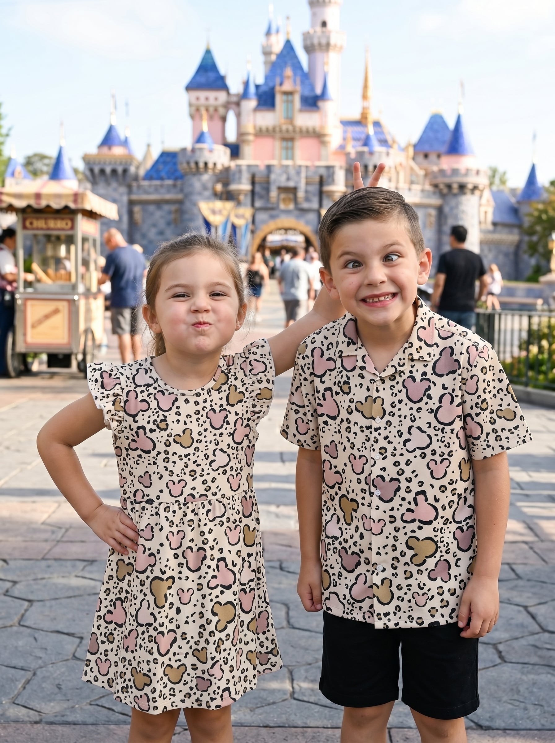 Leopard Mickey Matching Family Set, Disney Family Vacation Outfit, Disneyland Trip Clothes - Image 3