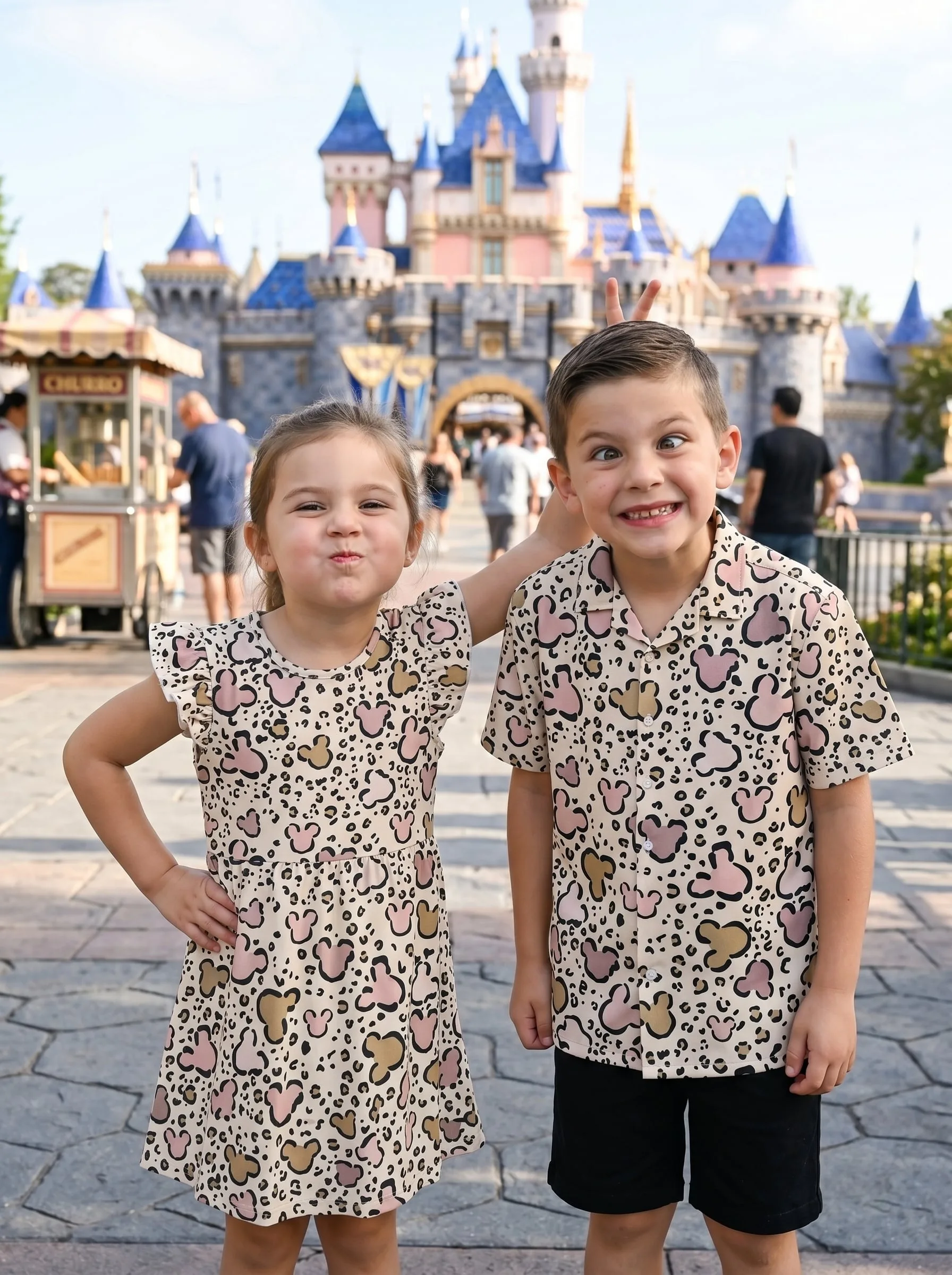 Leopard Mickey Matching Family Set, Disney Family Vacation Outfit, Disneyland Trip Clothes - Image 3