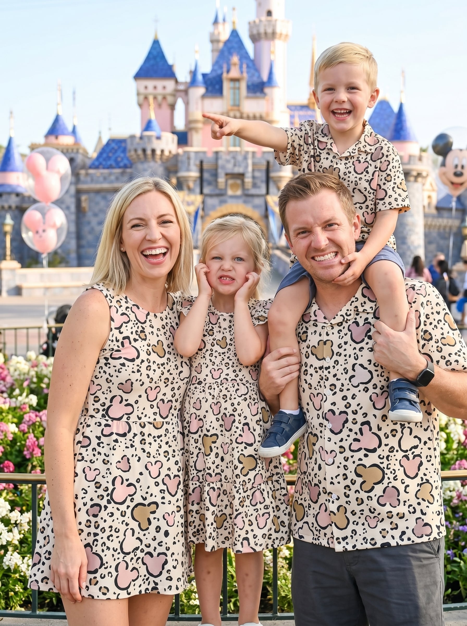 Leopard Mickey Matching Family Set, Disney Family Vacation Outfit, Disneyland Trip Clothes - Image 5