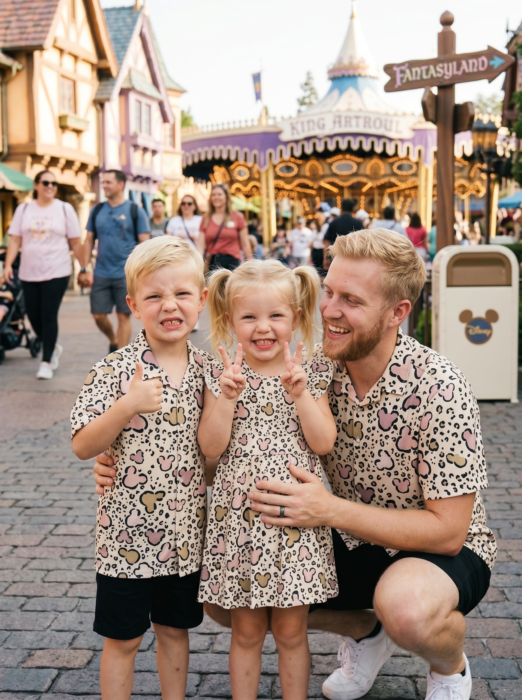 Leopard Mickey Matching Family Set, Disney Family Vacation Outfit, Disneyland Trip Clothes - Image 2