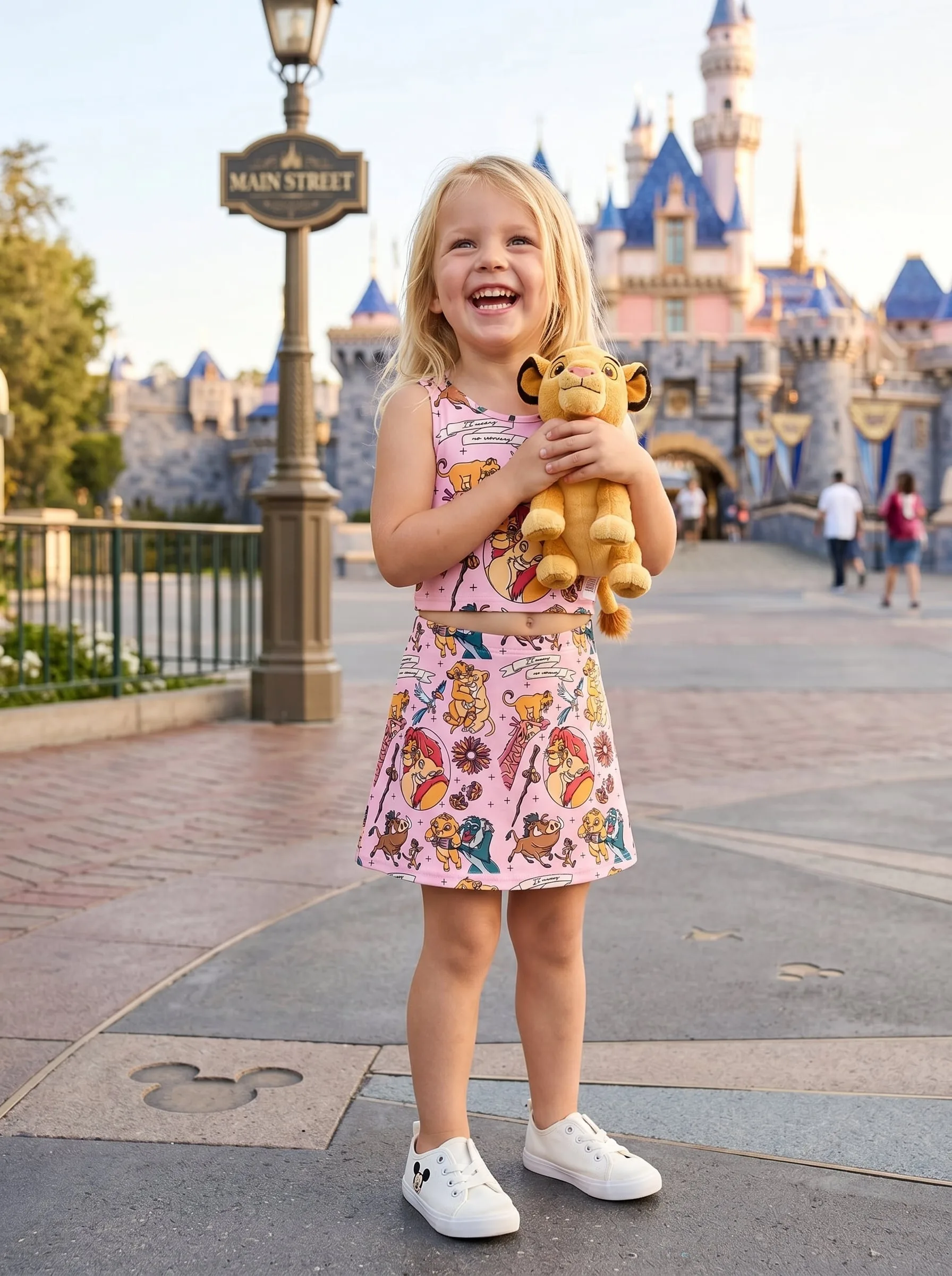Lion King Matching Dress Set, Mom And Me Cartoon Outfit, Disneyland Family Trip Clothes - Image 2
