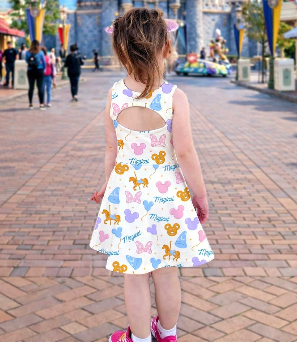 Disney Parks Icons Matching Mom and Me Dress Set, Family Vacation Theme Park Outfit - Image 4