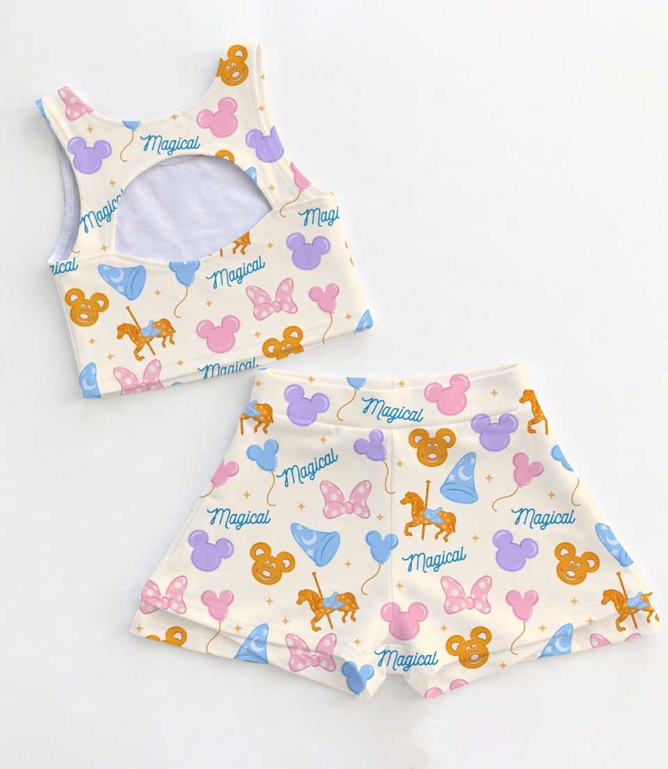 Disney Parks Icons Matching Mom and Me Dress Set, Family Vacation Theme Park Outfit - Image 2
