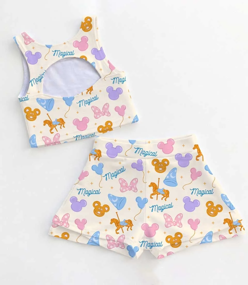 Disney Parks Icons Matching Mom and Me Dress Set, Family Vacation Theme Park Outfit - Image 2