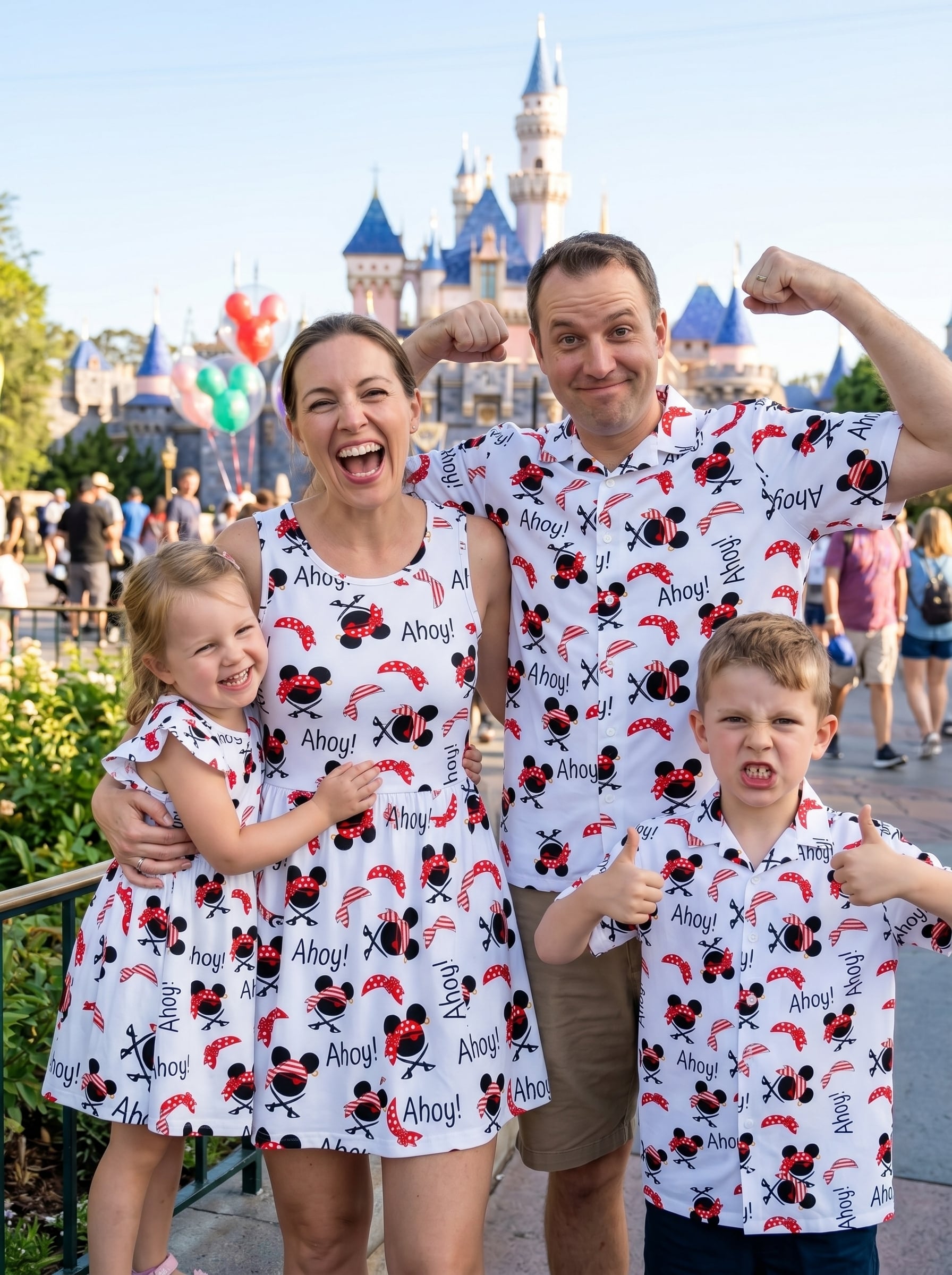 Disney Pirate Matching Family Set, Disney Family Vacation Outfit, Disneyland Trip Clothes