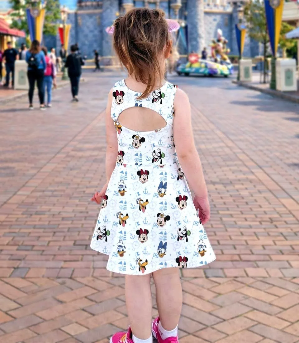 Disney Mickey & Friends Nautical Matching Mom and Me Dress Set, Disney Cruise Vacation Outfit - Image 4