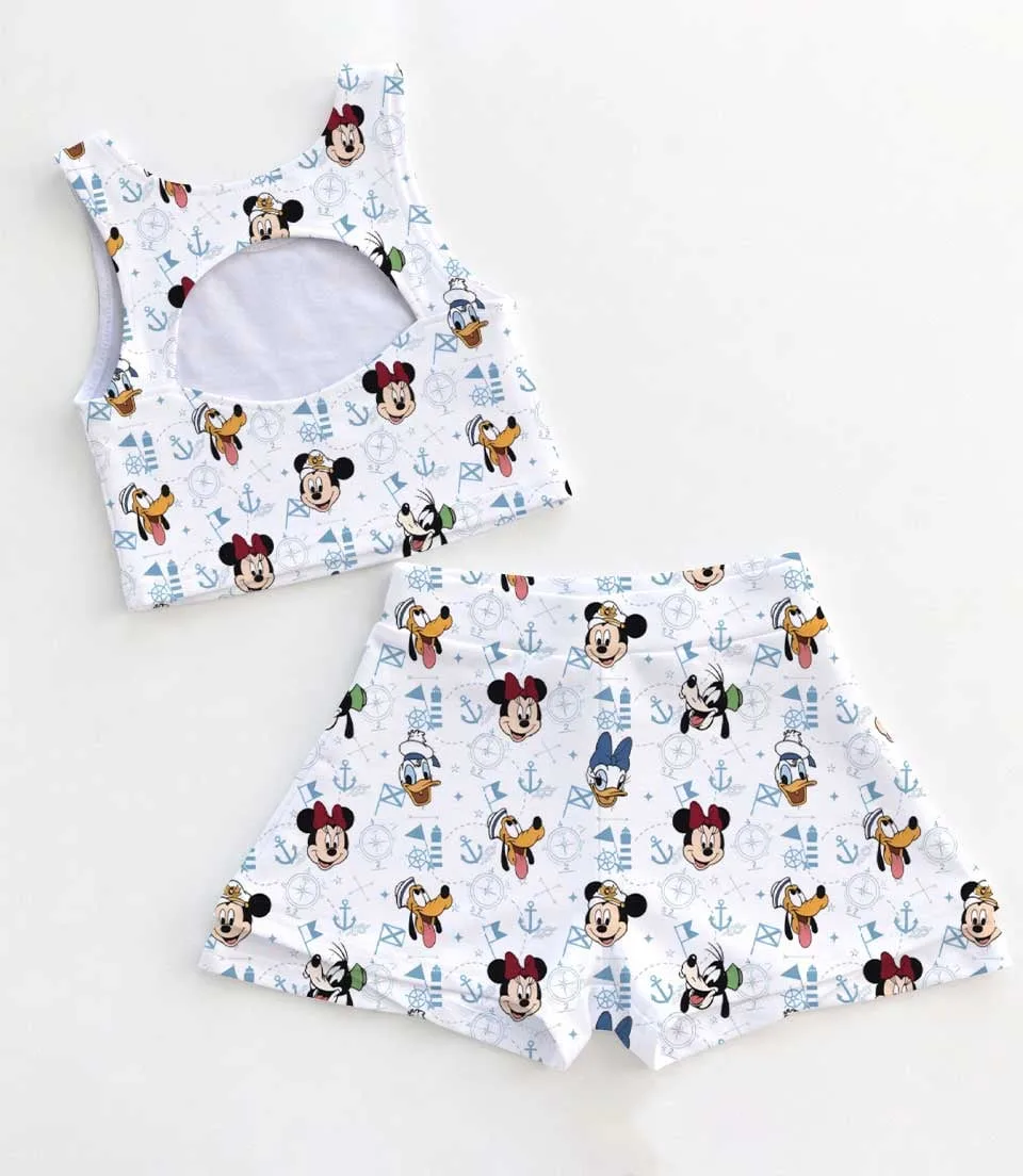 Disney Mickey & Friends Nautical Matching Mom and Me Dress Set, Disney Cruise Vacation Outfit - Image 2