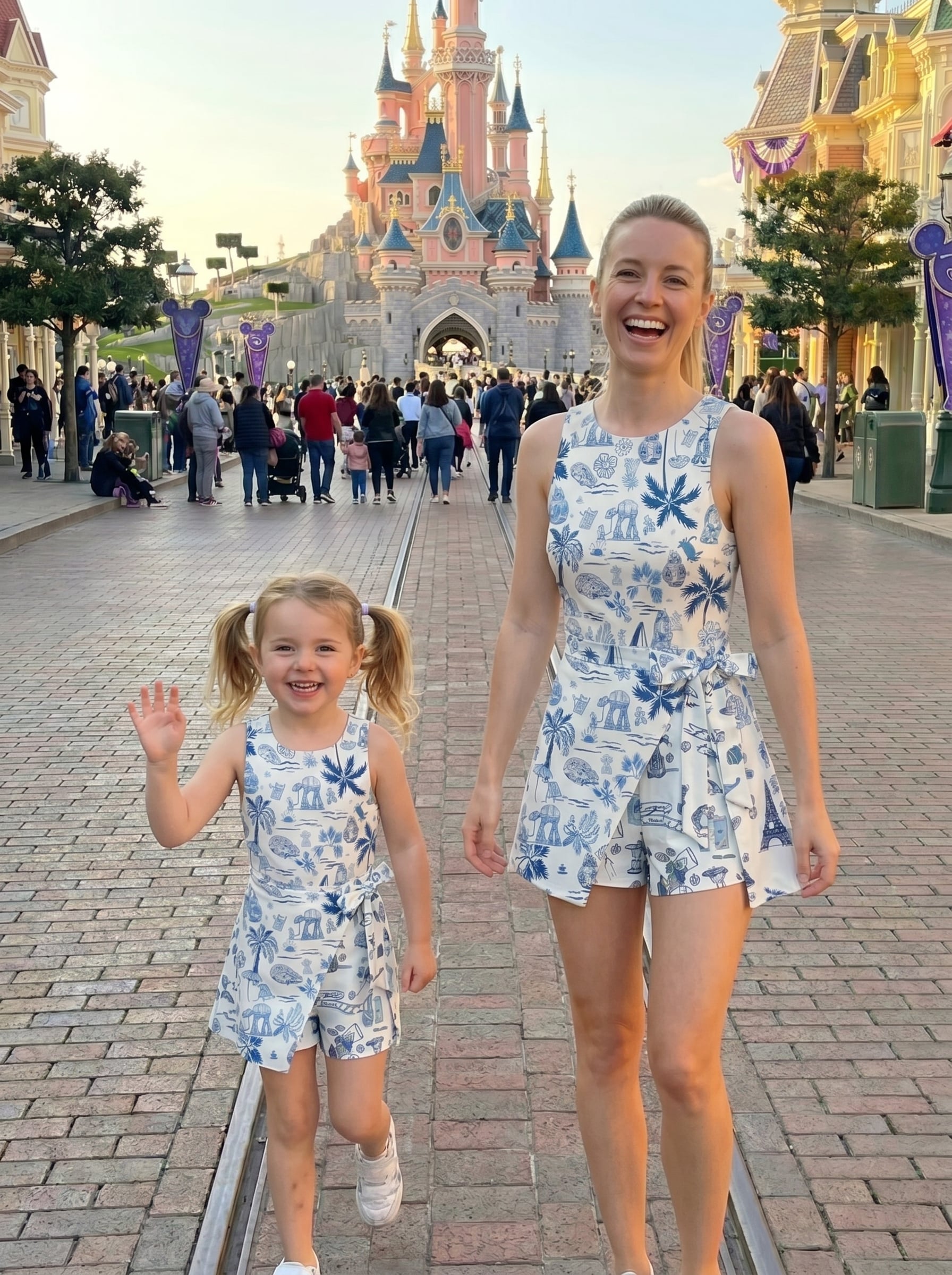 Travel Toile Tennis Dress Skirt, Disney Park Vacation Outfit - Image 2