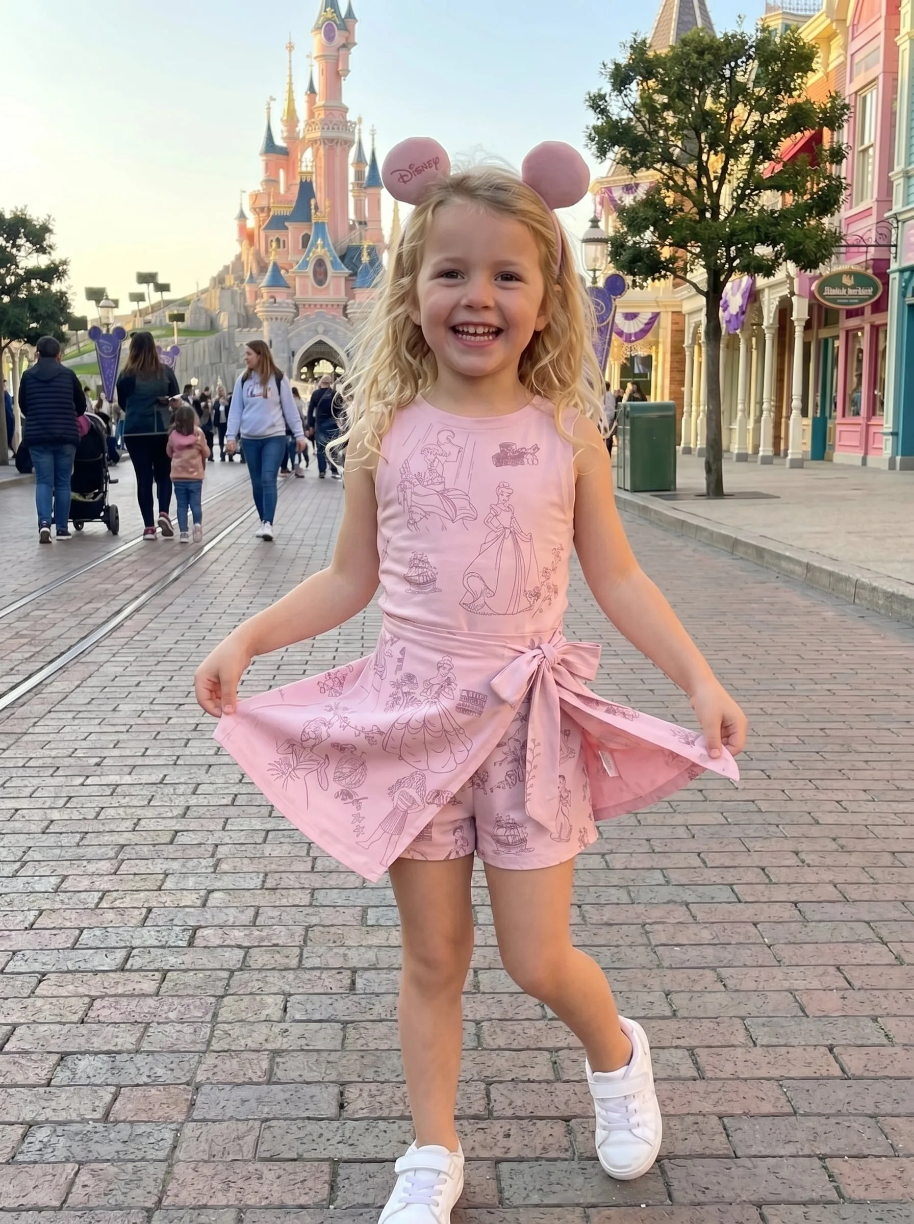 Disney Princess Tennis Dress Skirt, Disney Tennis Skort For Women - Image 2