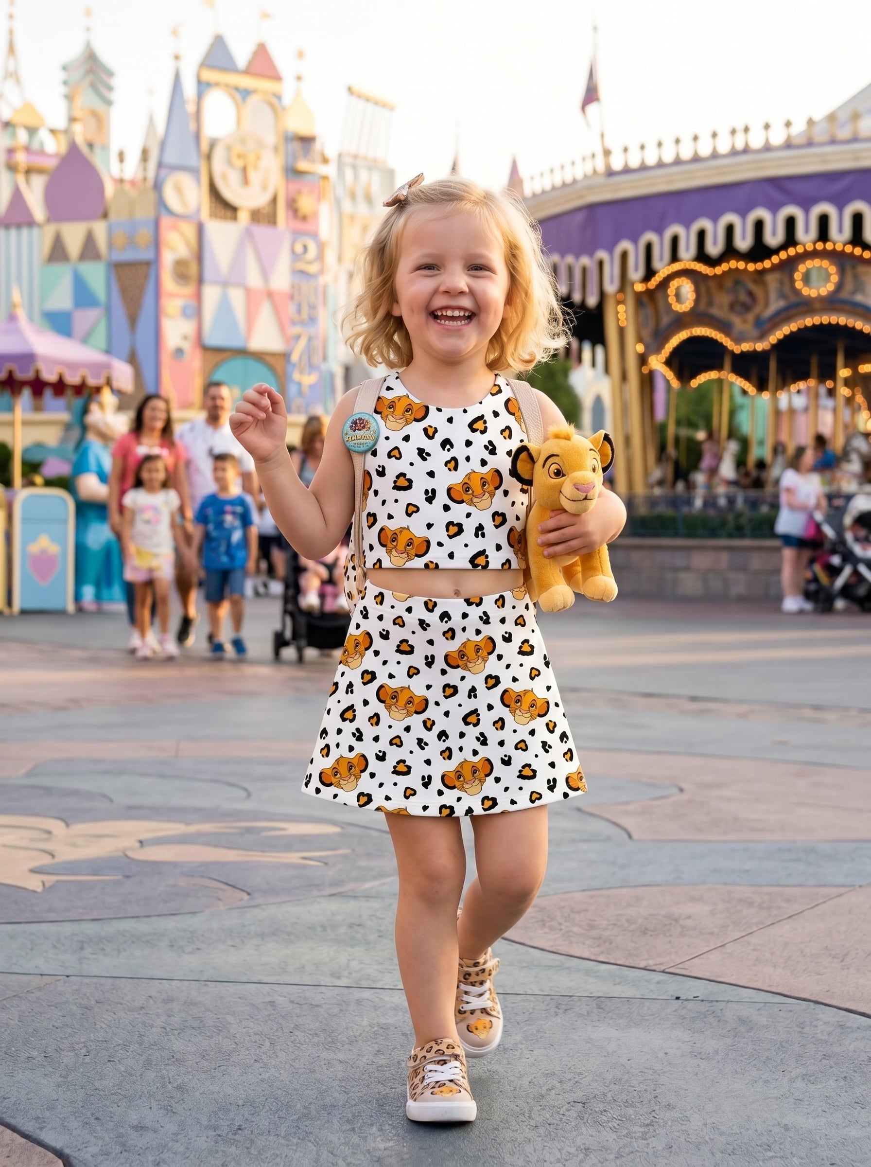 Lion King Matching Dress Set, Mom And Me Cartoon Outfit, Disneyland Family Trip Clothes - Image 2