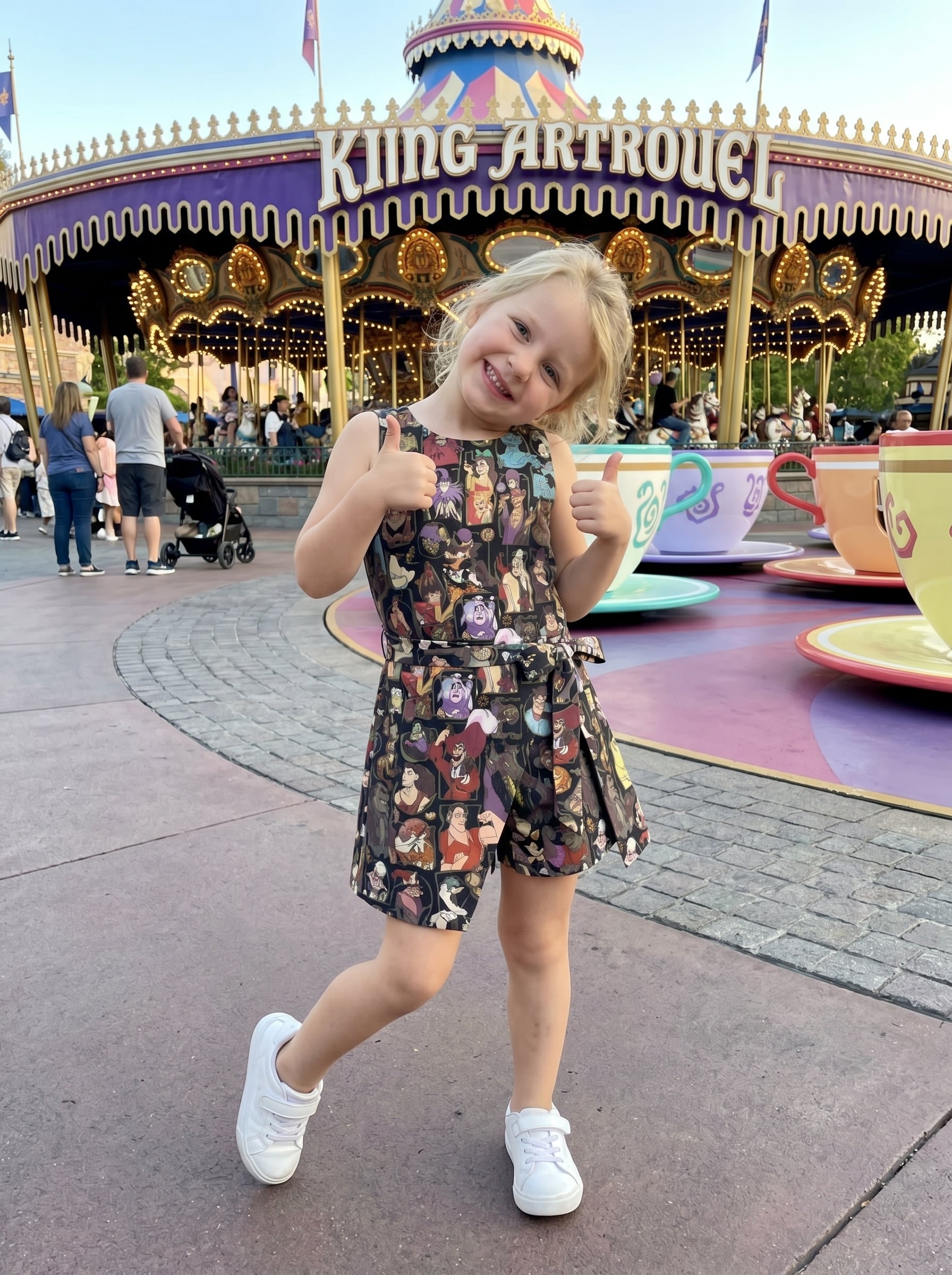 Disney Villains Tennis Dress Skirt, Disney Park Vacation Outfit, Disney Villains Skort Dress - Image 2