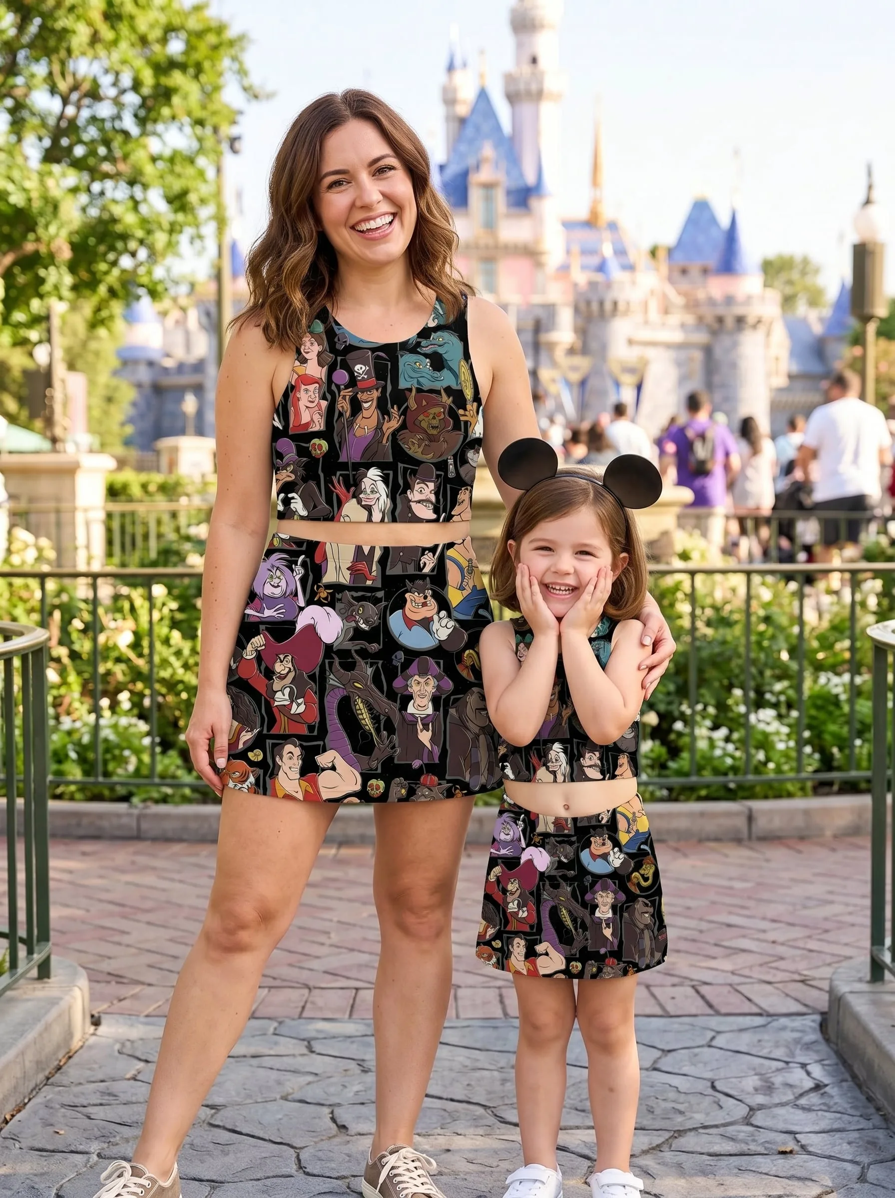 Disney Villains Matching Dress Set, Mom And Me Outfit, Disney Park Vacation Clothes