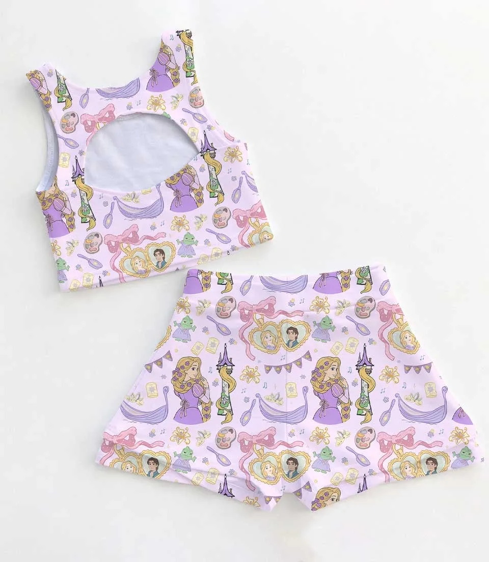 Disney Tangled Rapunzel Matching Mom and Me Dress Set, Family Vacation Theme Park Outfit - Image 2