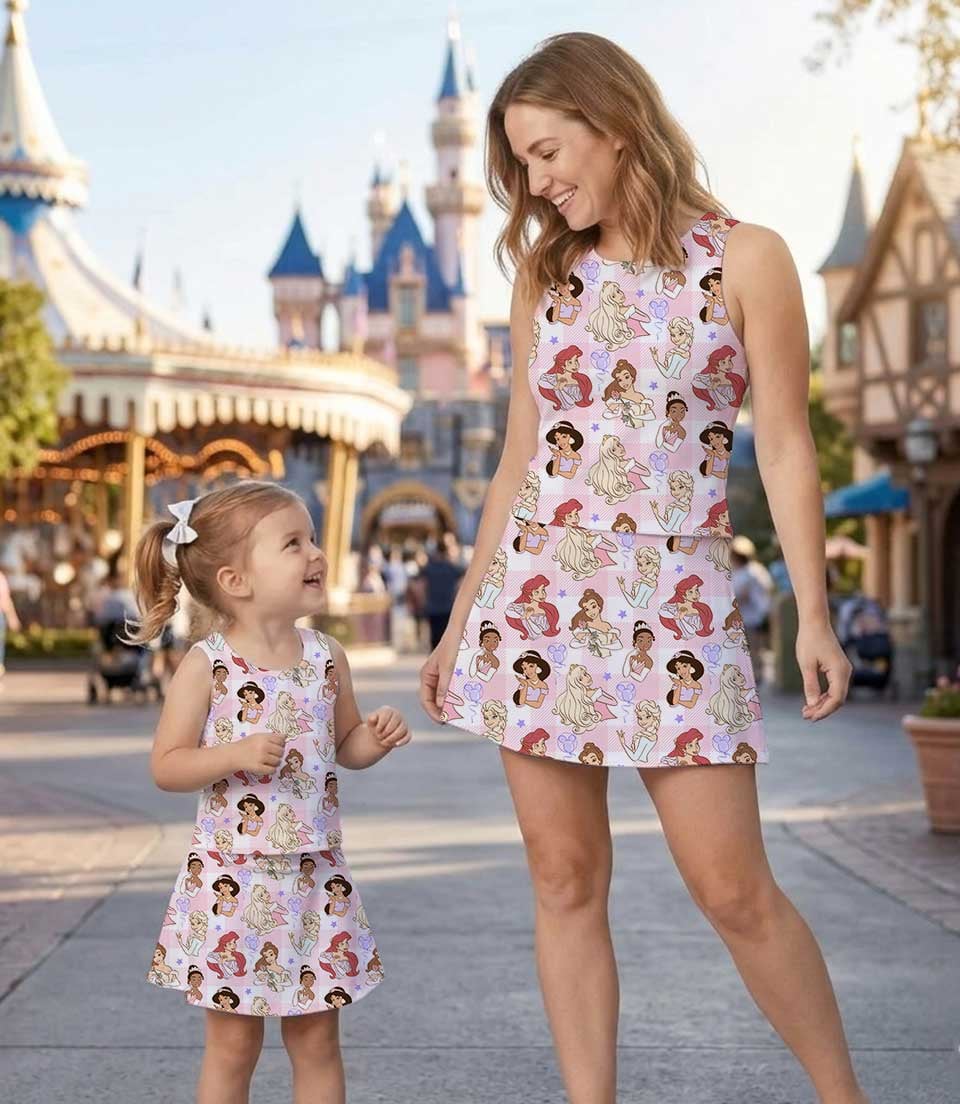 Disney Princess Matching Mom and Me Dress Set, Family Vacation Theme Park Outfit - Image 7