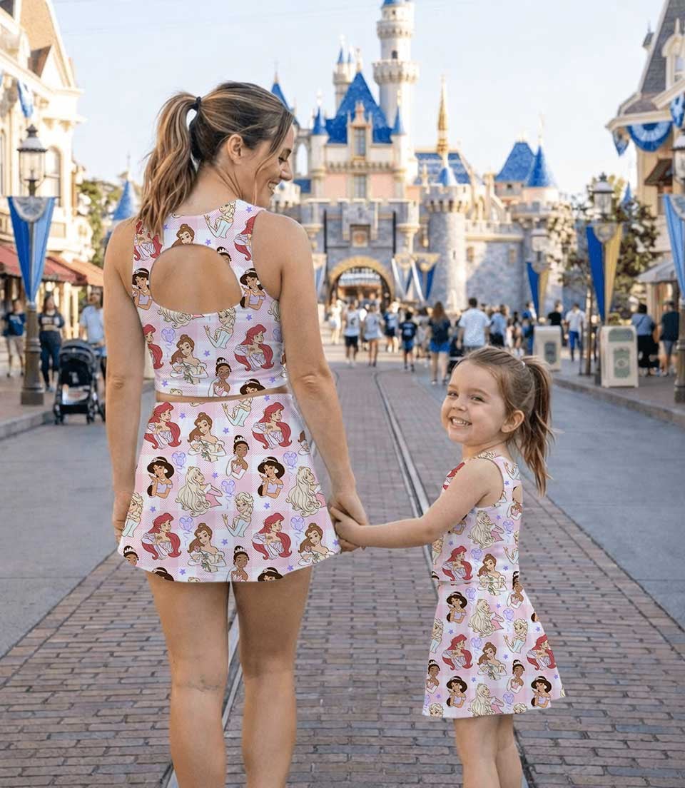 Disney Princess Matching Mom and Me Dress Set, Family Vacation Theme Park Outfit - Image 8
