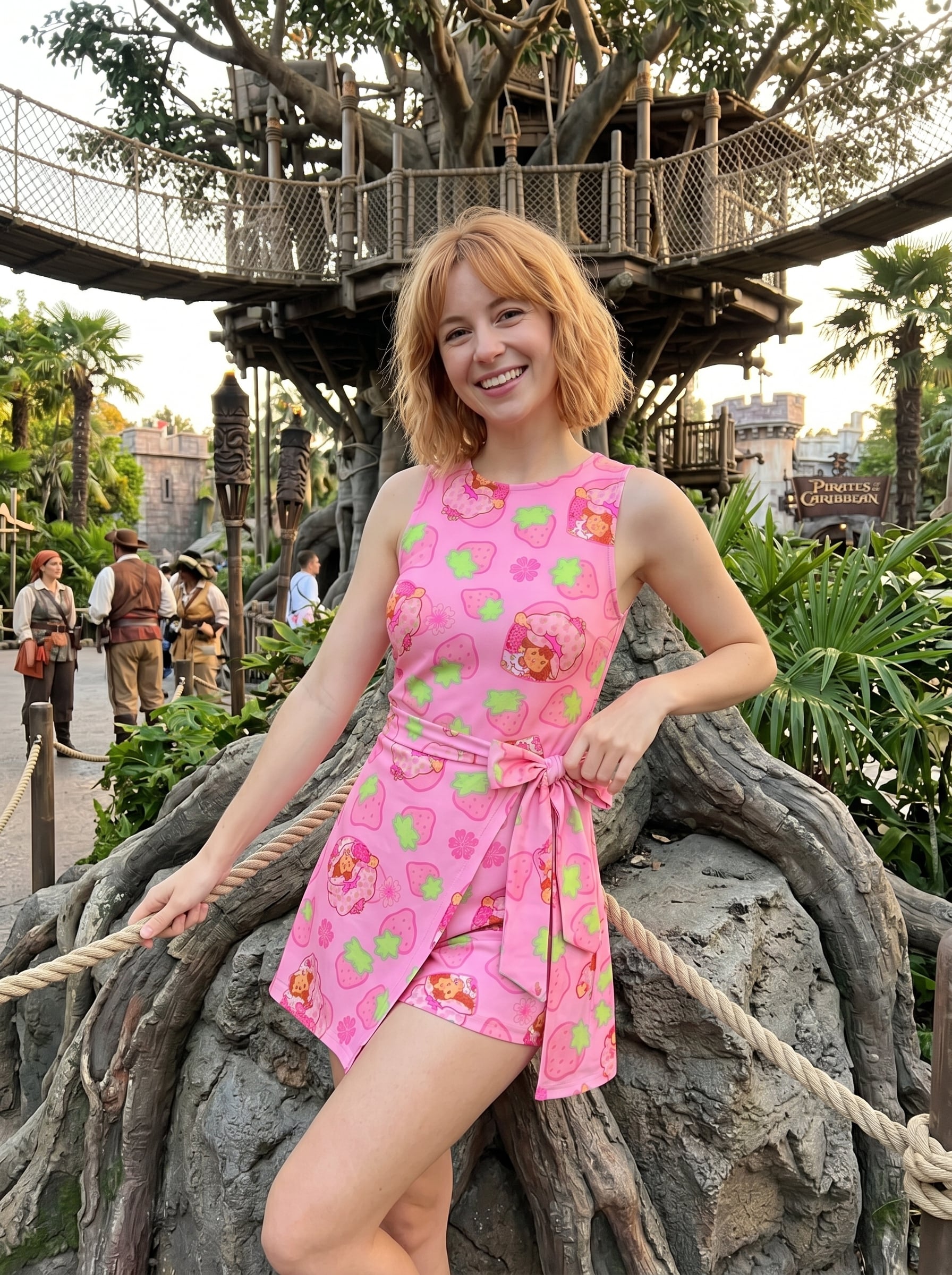 Strawberry Shortcake Tennis Dress Skirt, Cartoon Tennis Skort For Women - Image 4