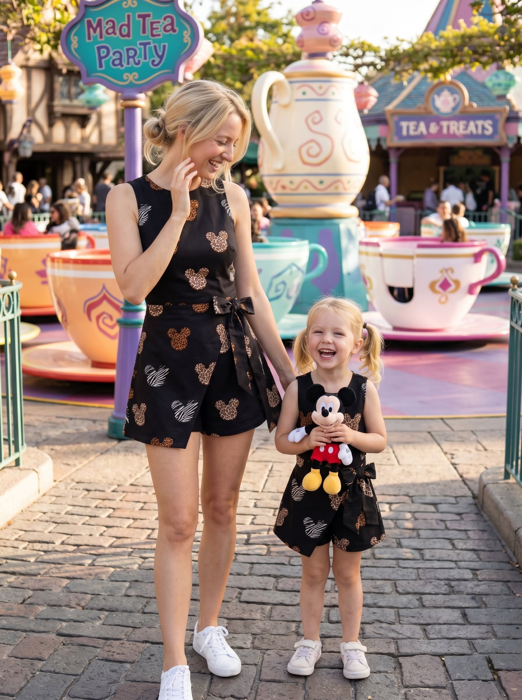 Leopard Mickey Tennis Dress Skirt, Disney Tennis Skort For Women