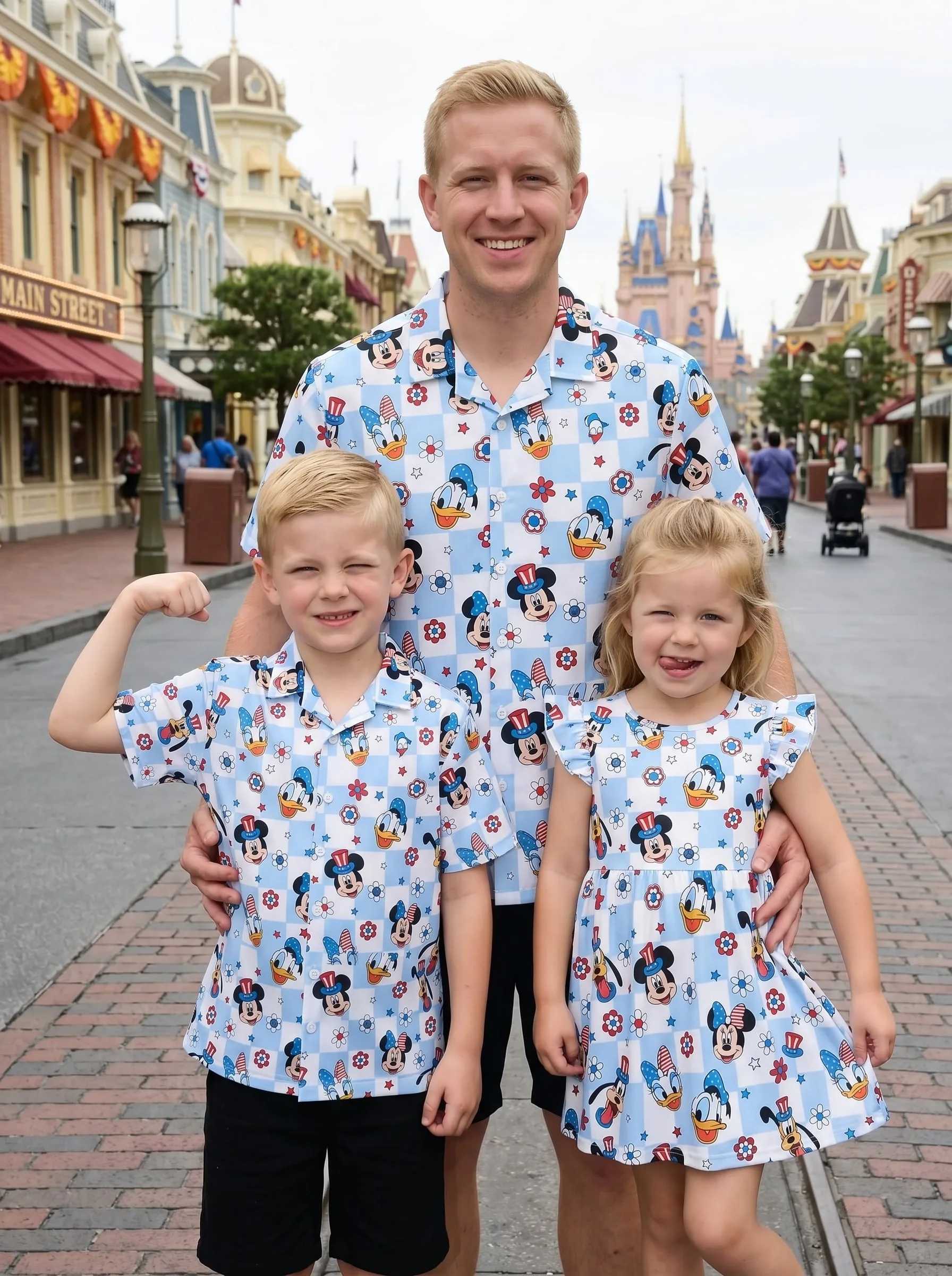 Patriotic Disney Matching Family Set, Mickey And Friends Outfit, Disneyland Family Trip Clothes - Image 2