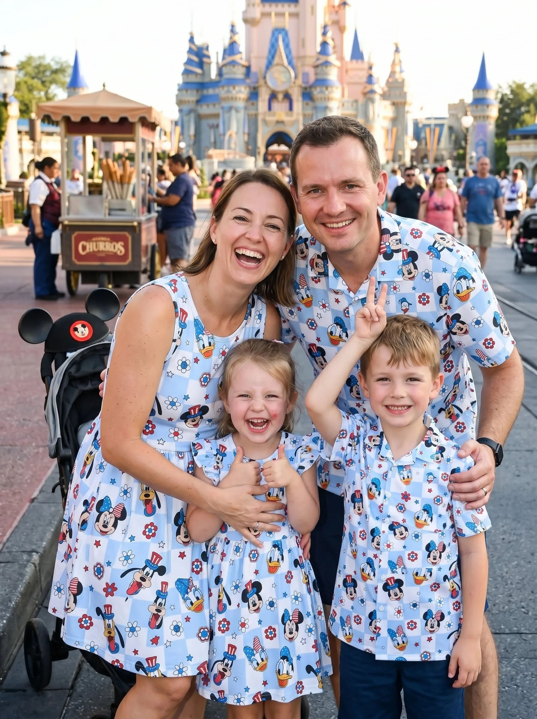 Patriotic Disney Matching Family Set, Mickey And Friends Outfit, Disneyland Family Trip Clothes - Image 5