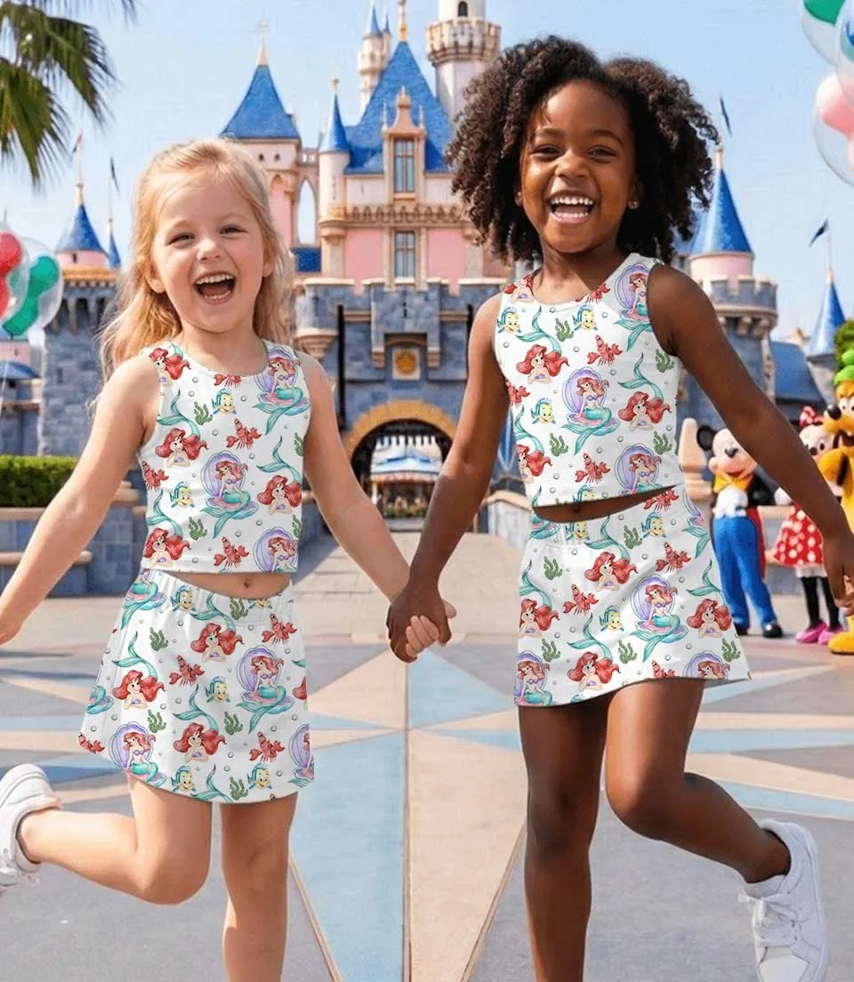 Disney The Little Mermaid Dress Set, Under the Sea Vacation Outfit - Image 6