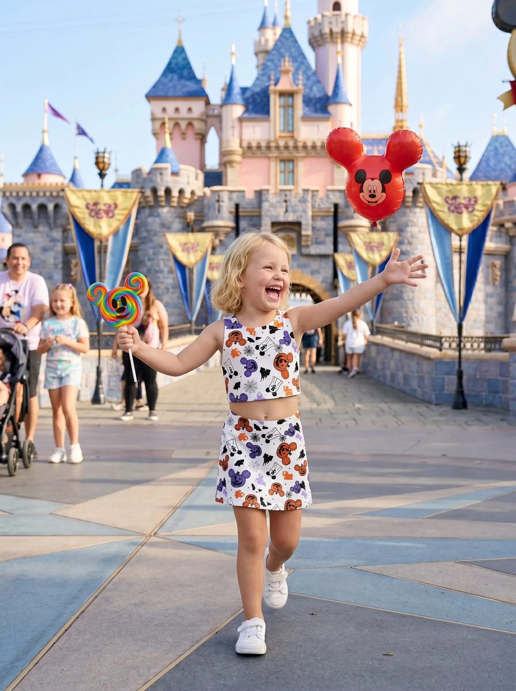 Disney Halloween Matching Dress Set, Mom And Me Cartoon Outfit, Disneyland Family Trip Clothes - Image 2